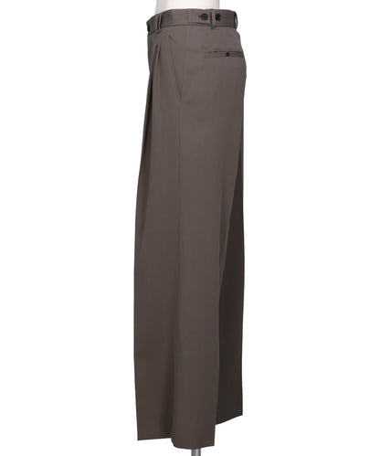 3PLEATED WIDE-LEG TROUSERS