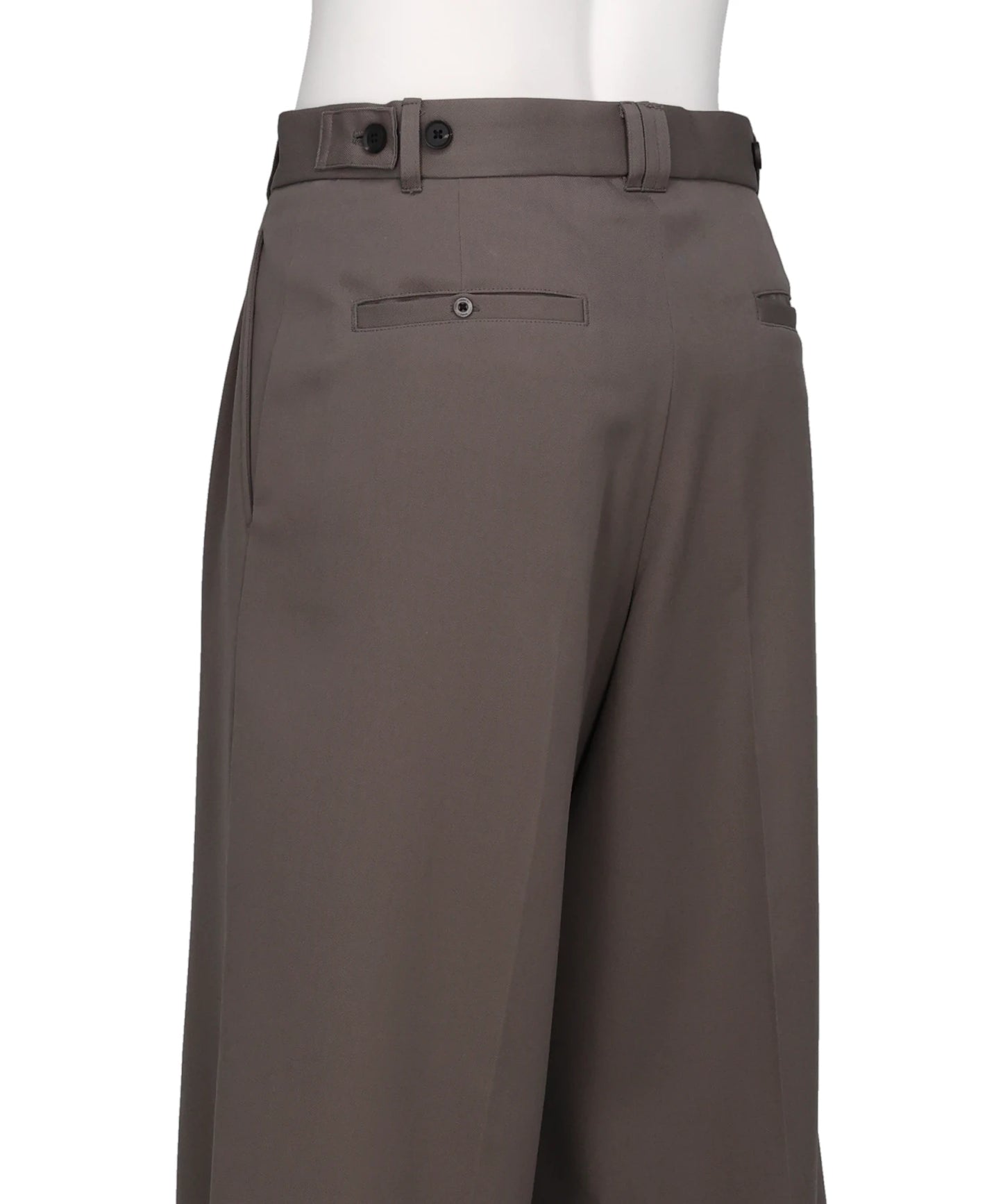 3PLEATED WIDE-LEG TROUSERS