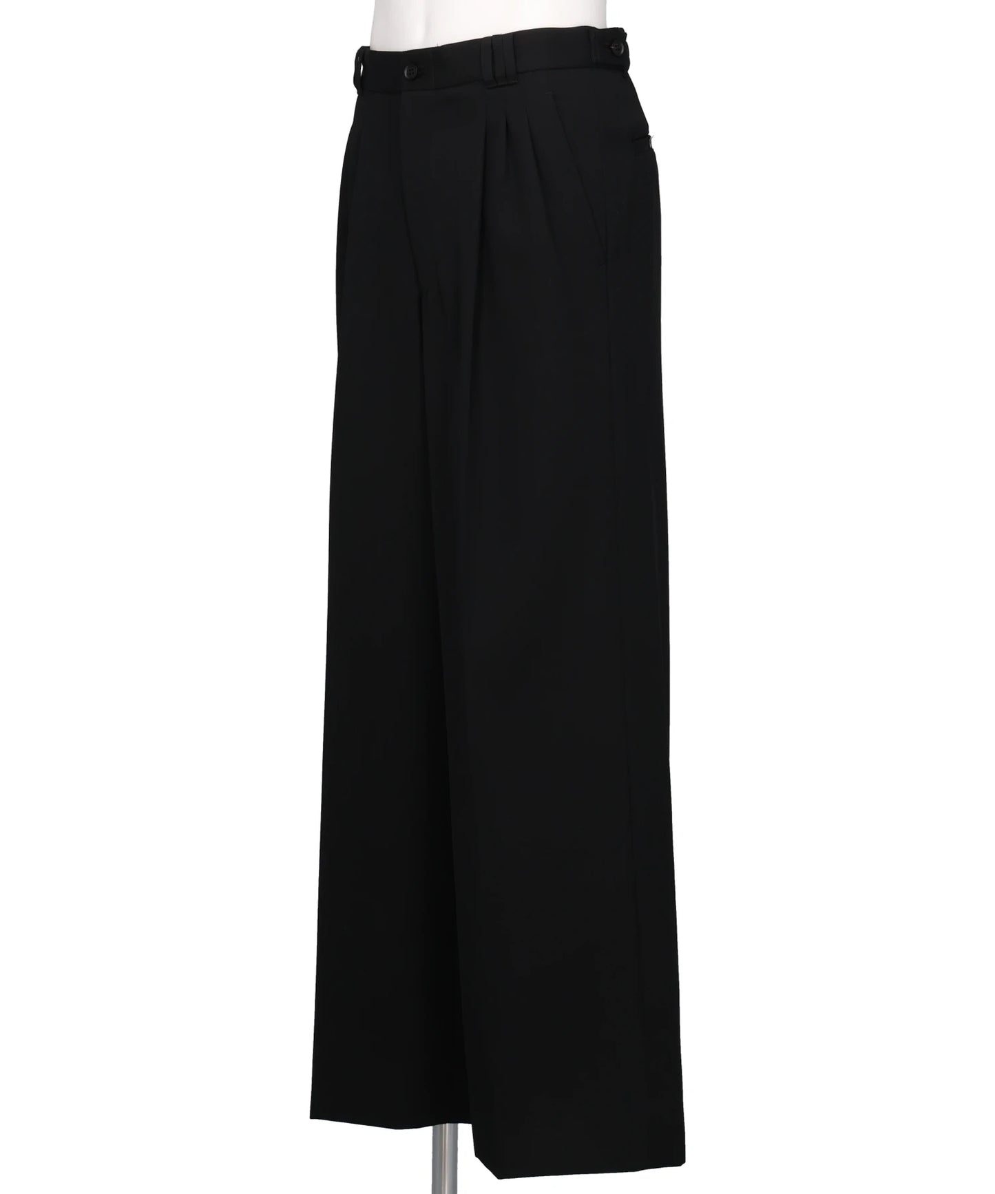 3PLEATED WIDE-LEG TROUSERS