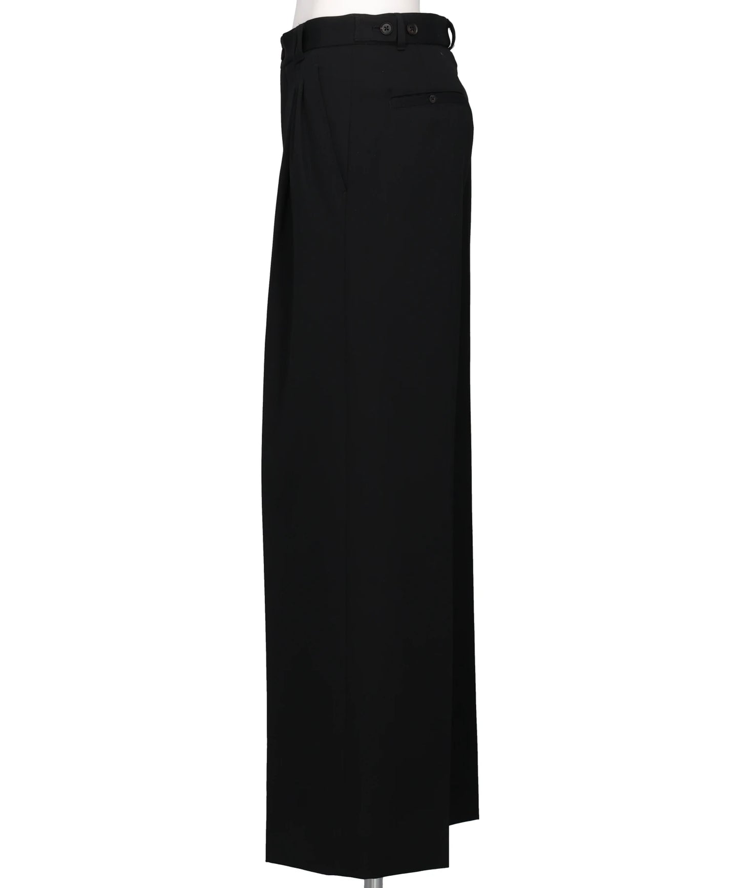 3PLEATED WIDE-LEG TROUSERS