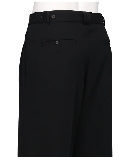 3PLEATED WIDE-LEG TROUSERS