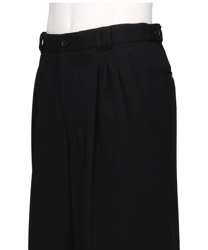 3PLEATED WIDE-LEG TROUSERS