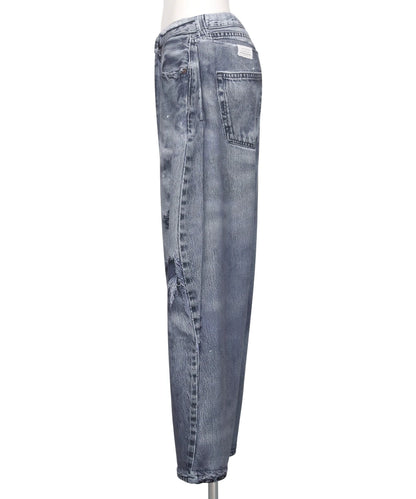 DENIM PRINT WIDE PT