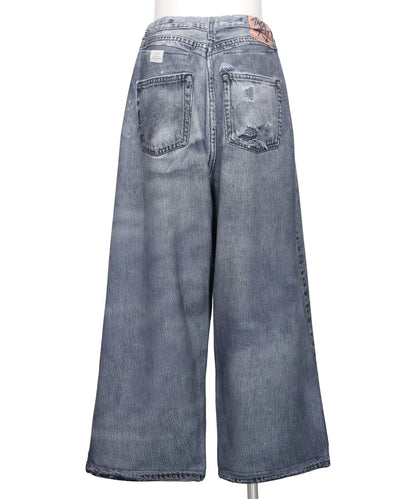 DENIM PRINT WIDE PT