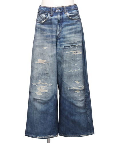 DENIM PRINT WIDE PT