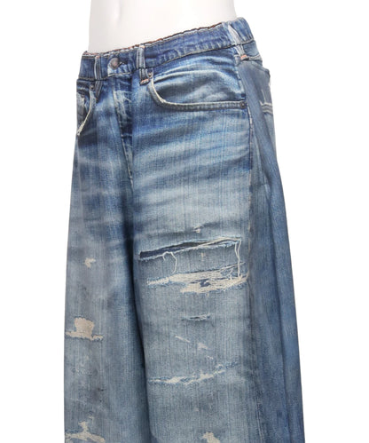 DENIM PRINT WIDE PT