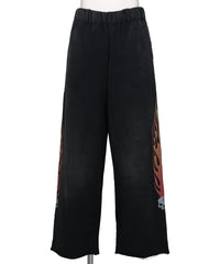 KAMIYA(カミヤ)“SKULL FLAME” DISTRESSED SWEAT PANTS