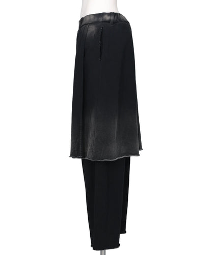 DISTRESSED DOCKING STYLE SWEAT PANTS