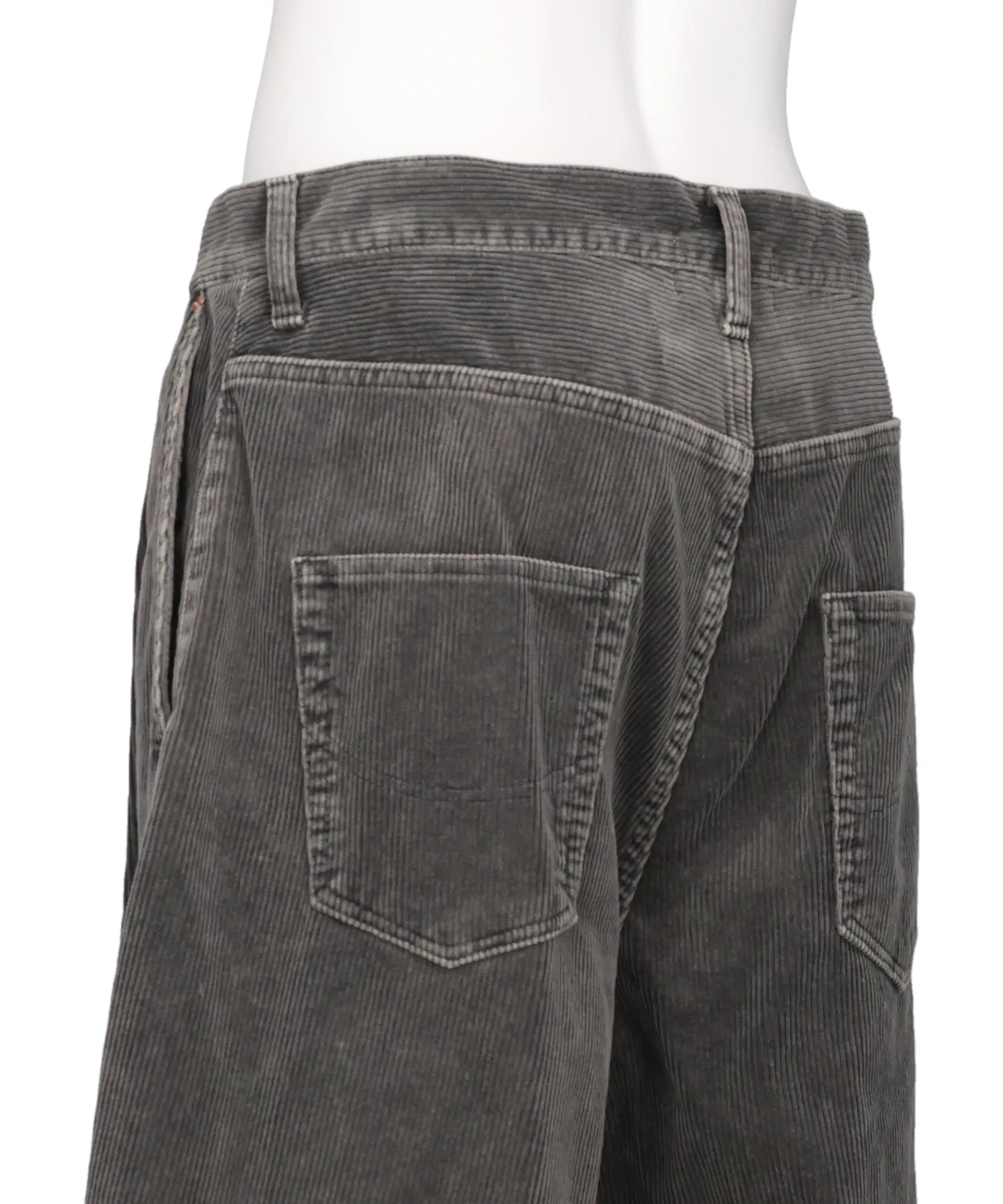 BONE APPLIQUE CORDUROY CROPPED PANTS