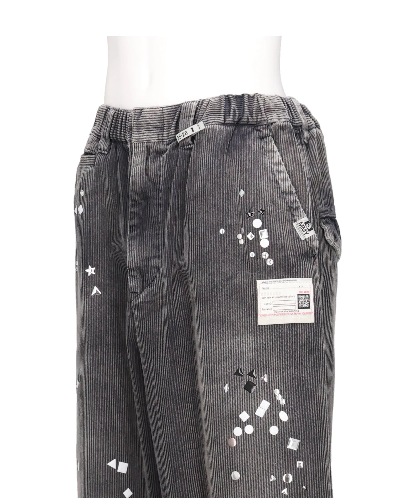 EMBELLISHED CORDUROY TROUSERS