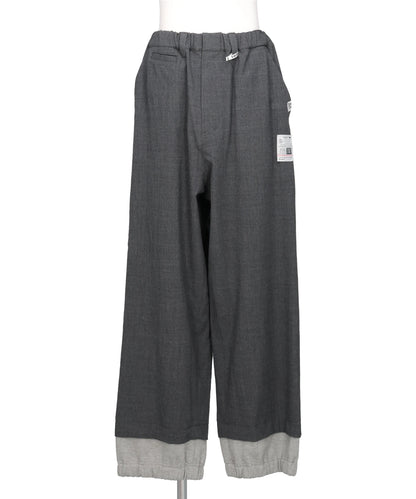 Maison MIHARA YASUHIRO(メゾンミハラヤスヒロ) SLEEVE LAYERED TROUSERS
