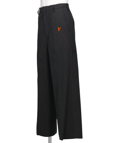 RED ANGEL WIDE TROUSERS