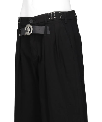"D" VELT SUPER WIDE CHINO PANTS