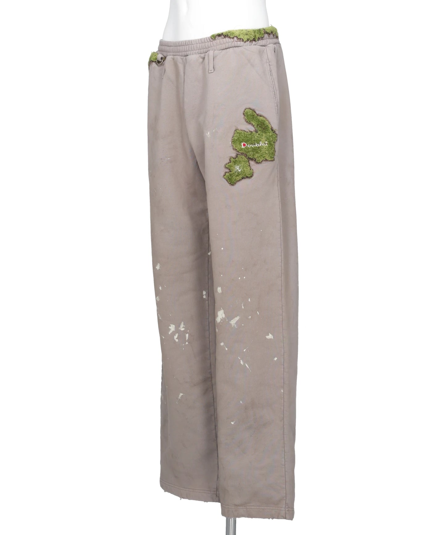 MOSS-GROWN EMBROIDERY SWEAT PANTS