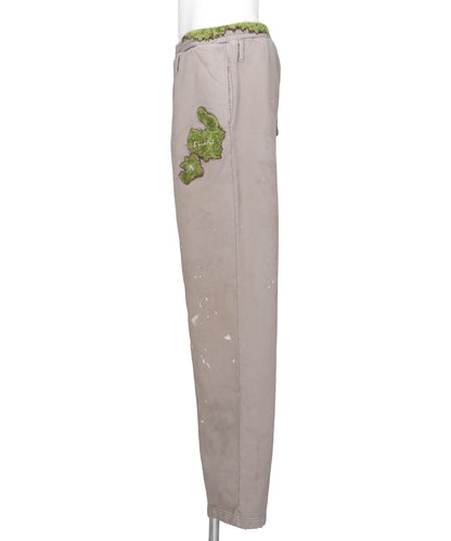 MOSS-GROWN EMBROIDERY SWEAT PANTS