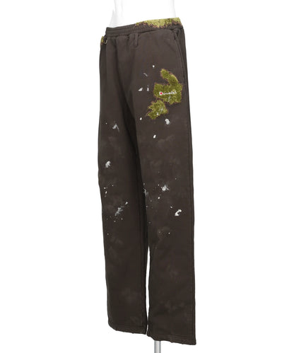 MOSS-GROWN EMBROIDERY SWEAT PANTS