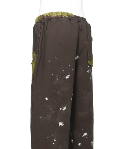MOSS-GROWN EMBROIDERY SWEAT PANTS