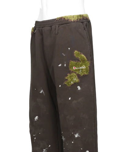 MOSS-GROWN EMBROIDERY SWEAT PANTS