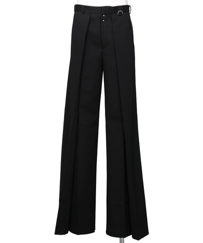 JOHN LAWRENCE SULLIVAN(ジョンローレンスサリバン) 2026SS WOOL GABARDINE TUCKED WIDE TROUSERS 2A007-0126-06