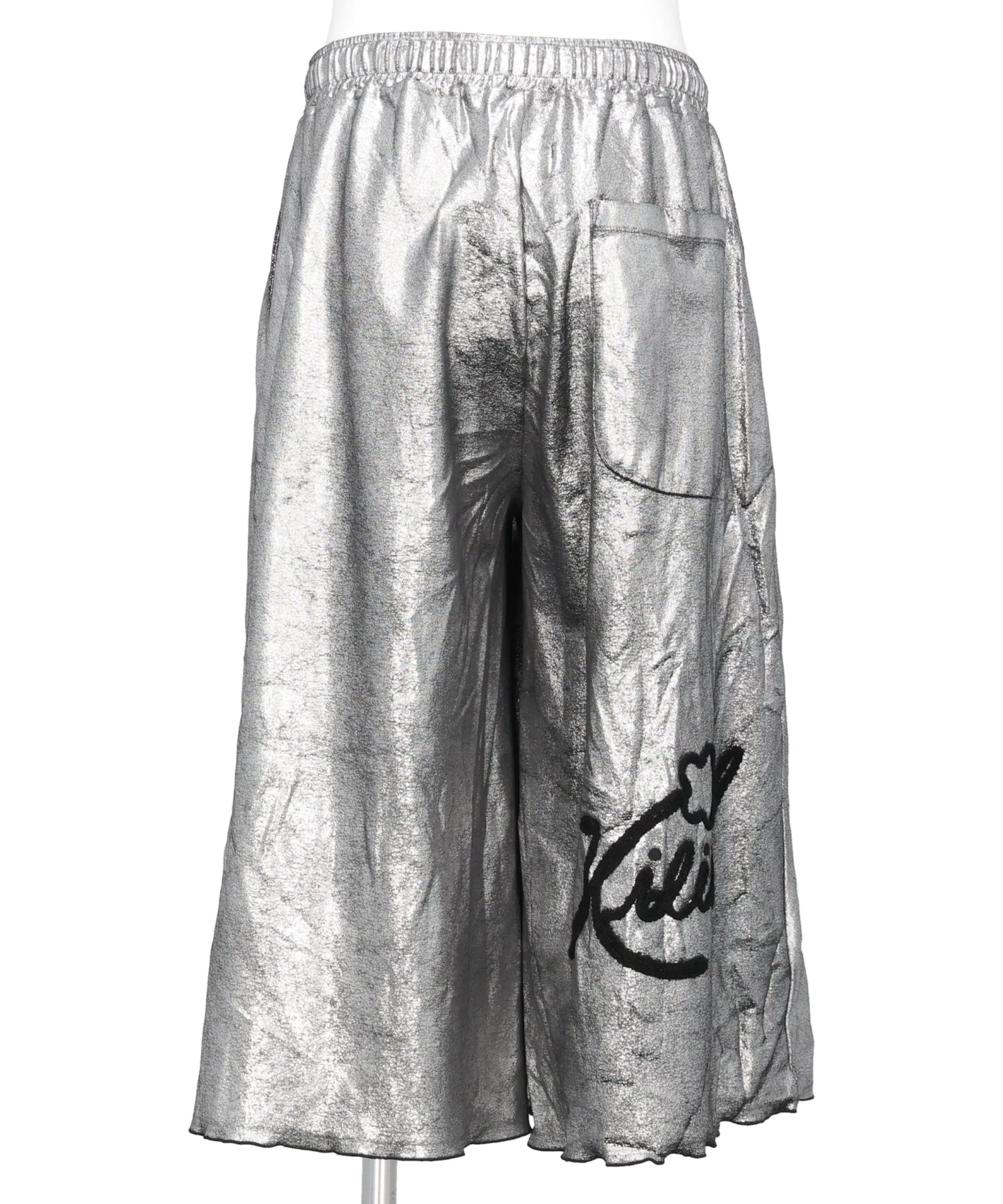 FLOWER CORD EMBROIDERY VELOUR SHORT PANTS