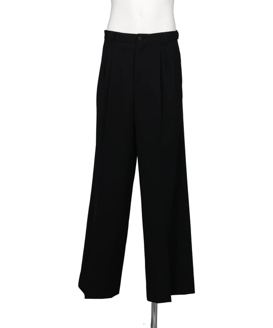 3PLEATED WIDE-LEG TROUSERS