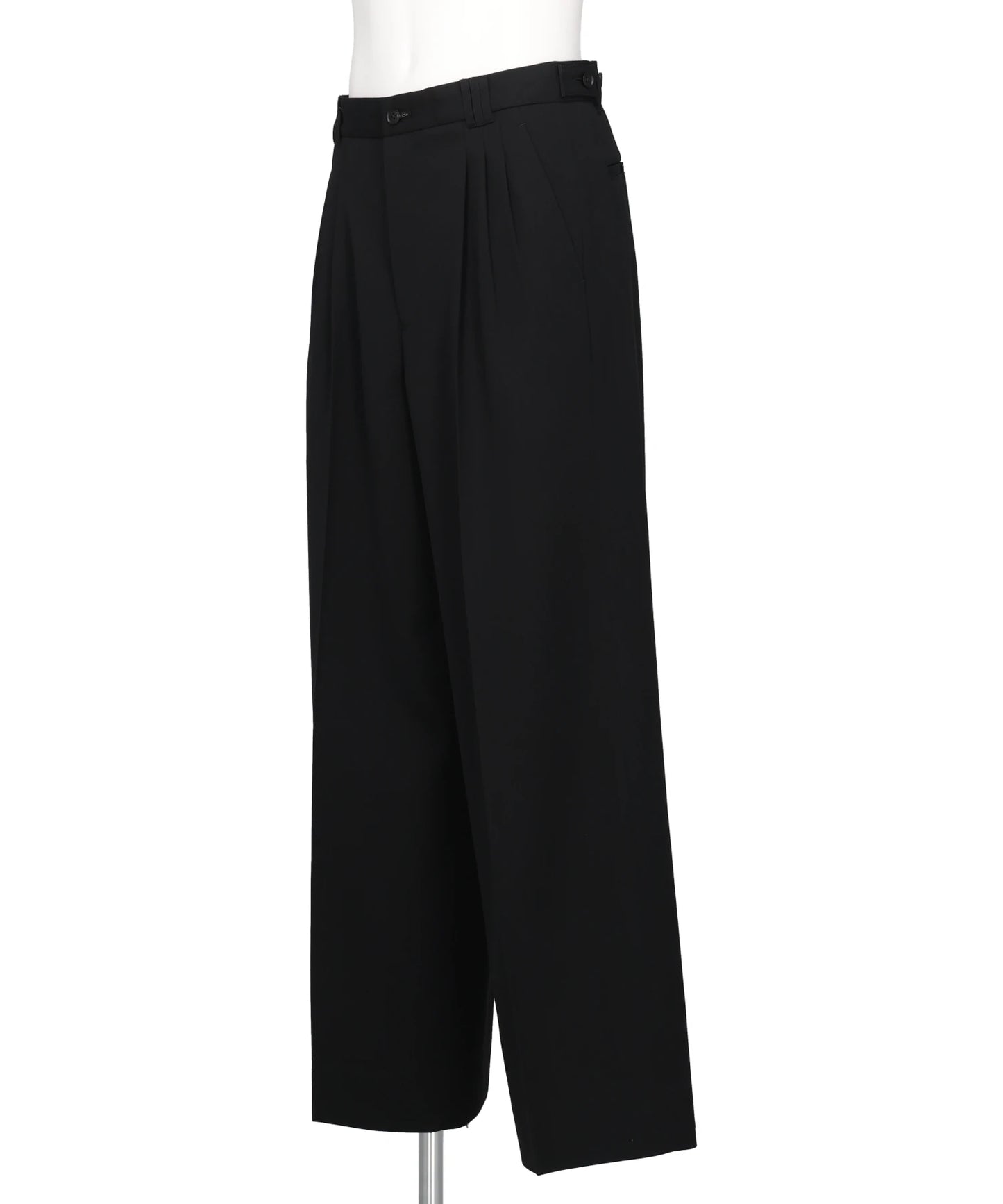3PLEATED WIDE-LEG TROUSERS