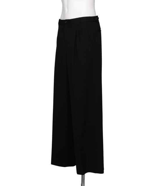 3PLEATED WIDE-LEG TROUSERS