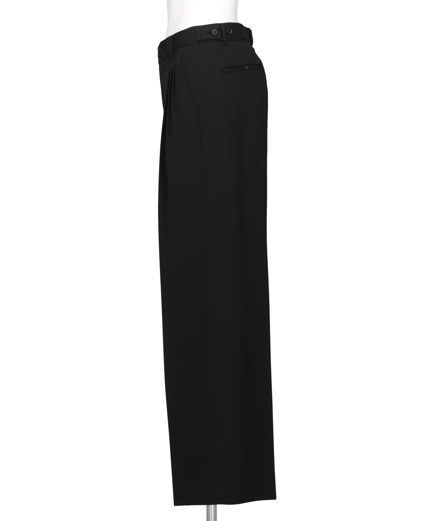 3PLEATED WIDE-LEG TROUSERS
