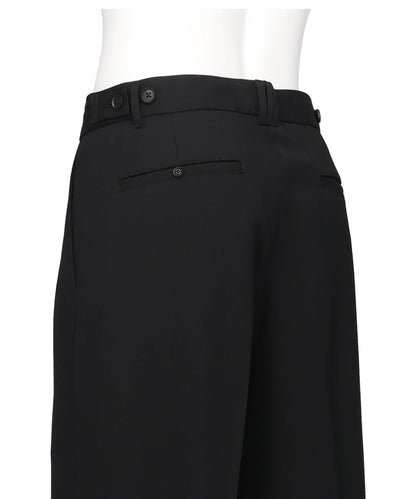 3PLEATED WIDE-LEG TROUSERS