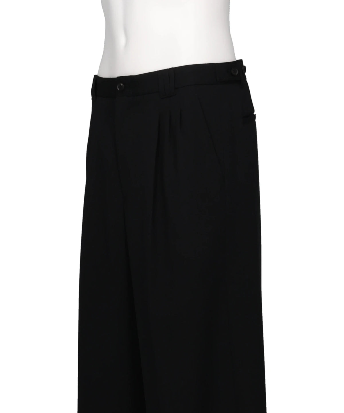 3-PLEATED WIDE-LEG TROUSERS