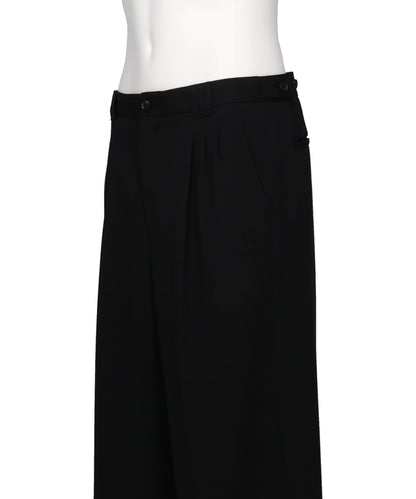 3-PLEATED WIDE-LEG TROUSERS