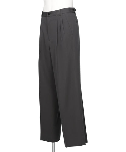 3PLEATED WIDE-LEG TROUSERS