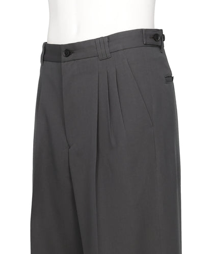 3PLEATED WIDE-LEG TROUSERS