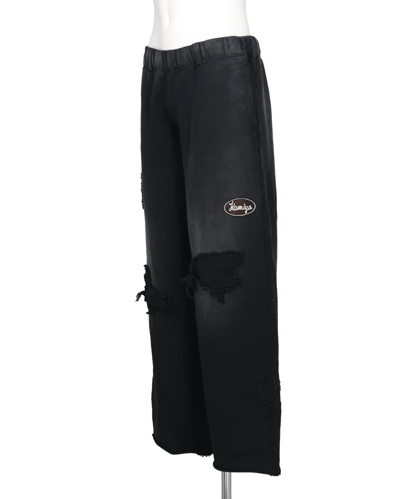 REPAIRED NAME PATCH WIDE SWEAT PANTS