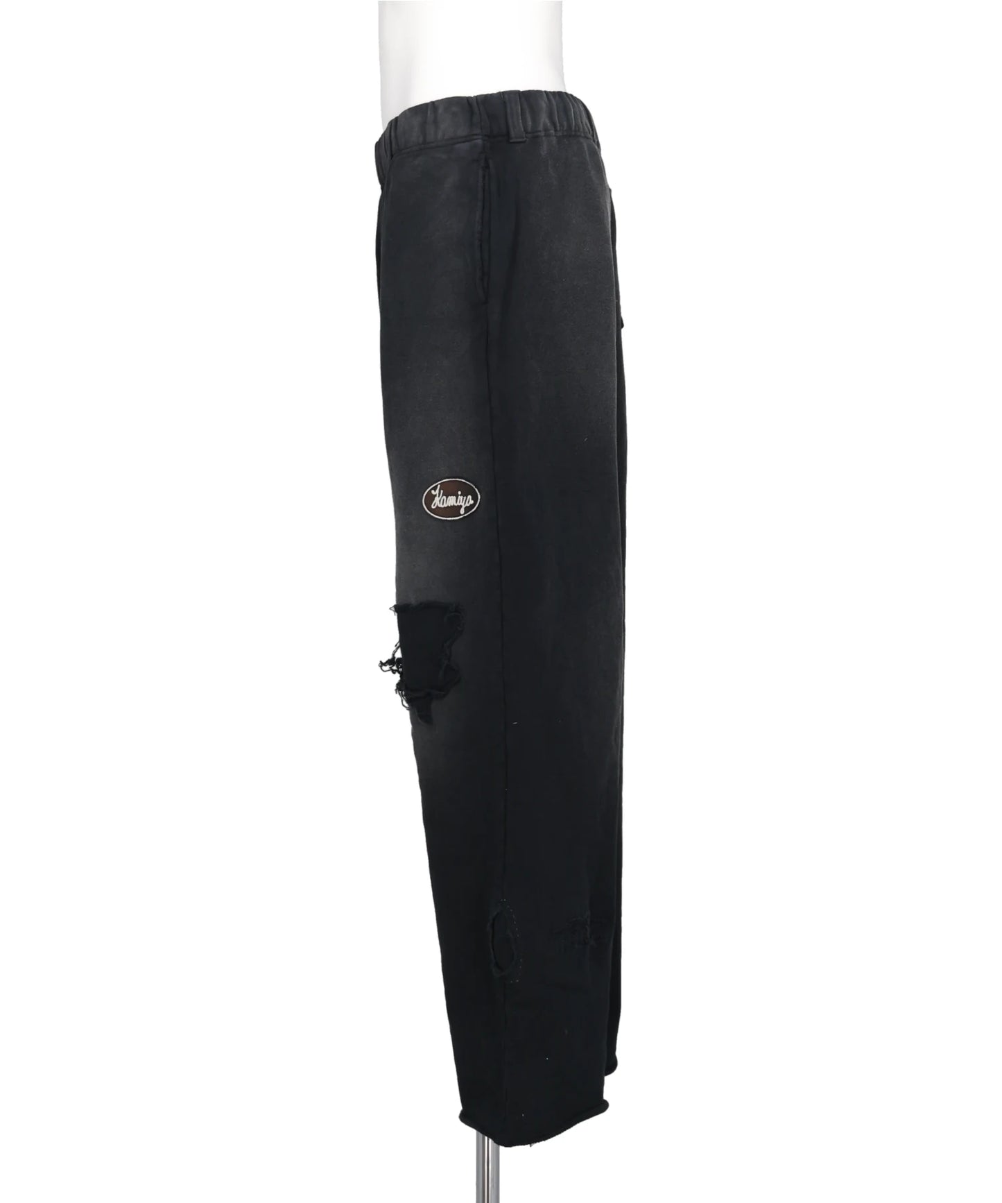 REPAIRED NAME PATCH WIDE SWEAT PANTS