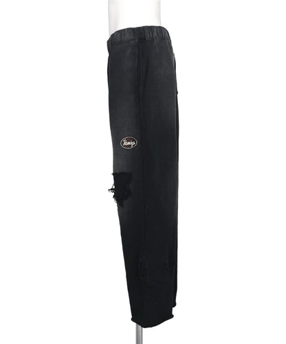 REPAIRED NAME PATCH WIDE SWEAT PANTS