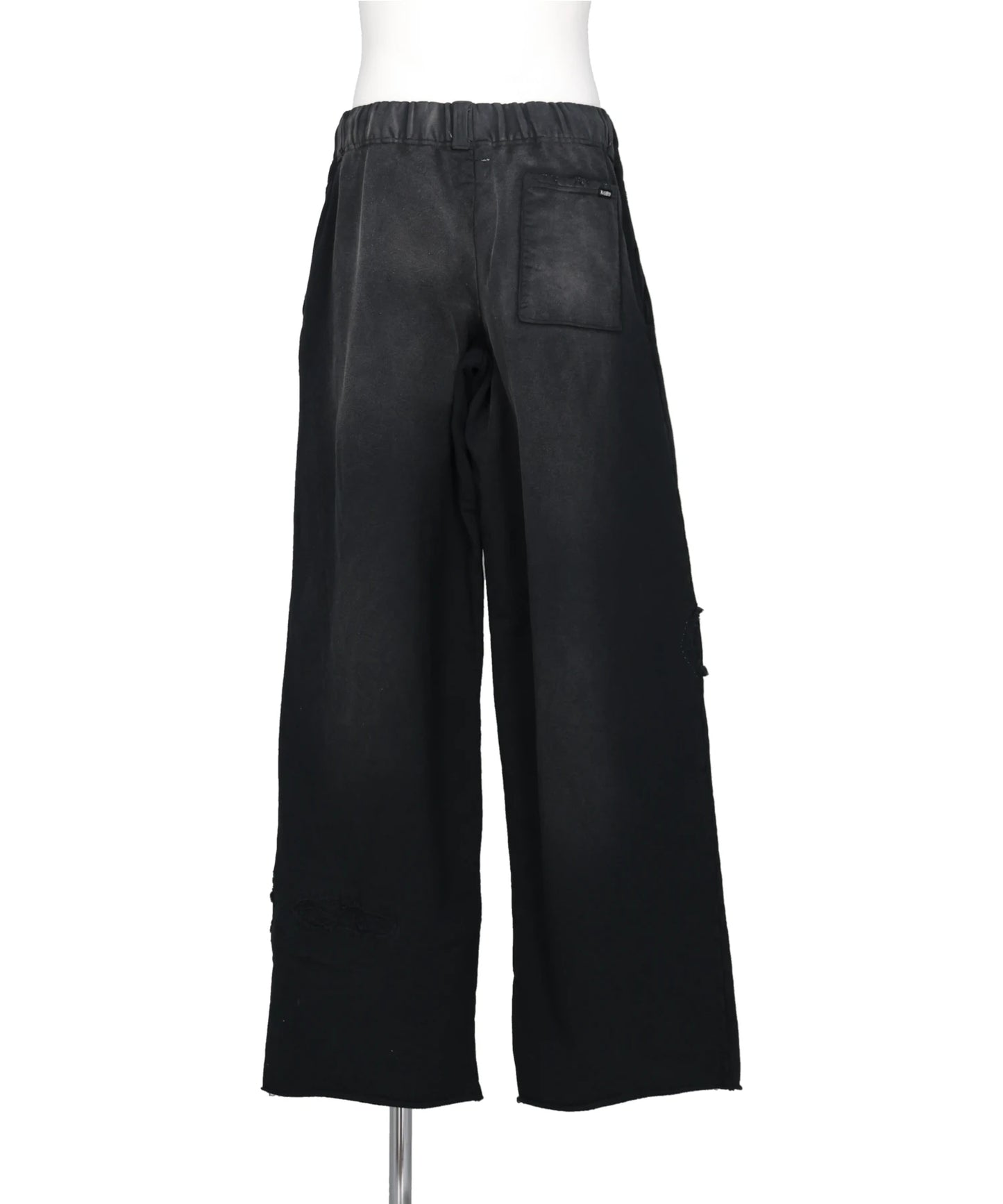 REPAIRED NAME PATCH WIDE SWEAT PANTS