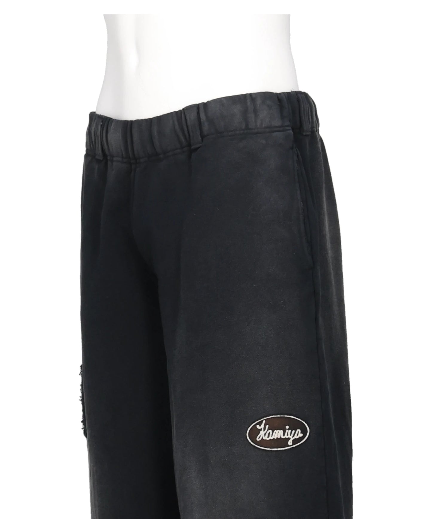 REPAIRED NAME PATCH WIDE SWEAT PANTS
