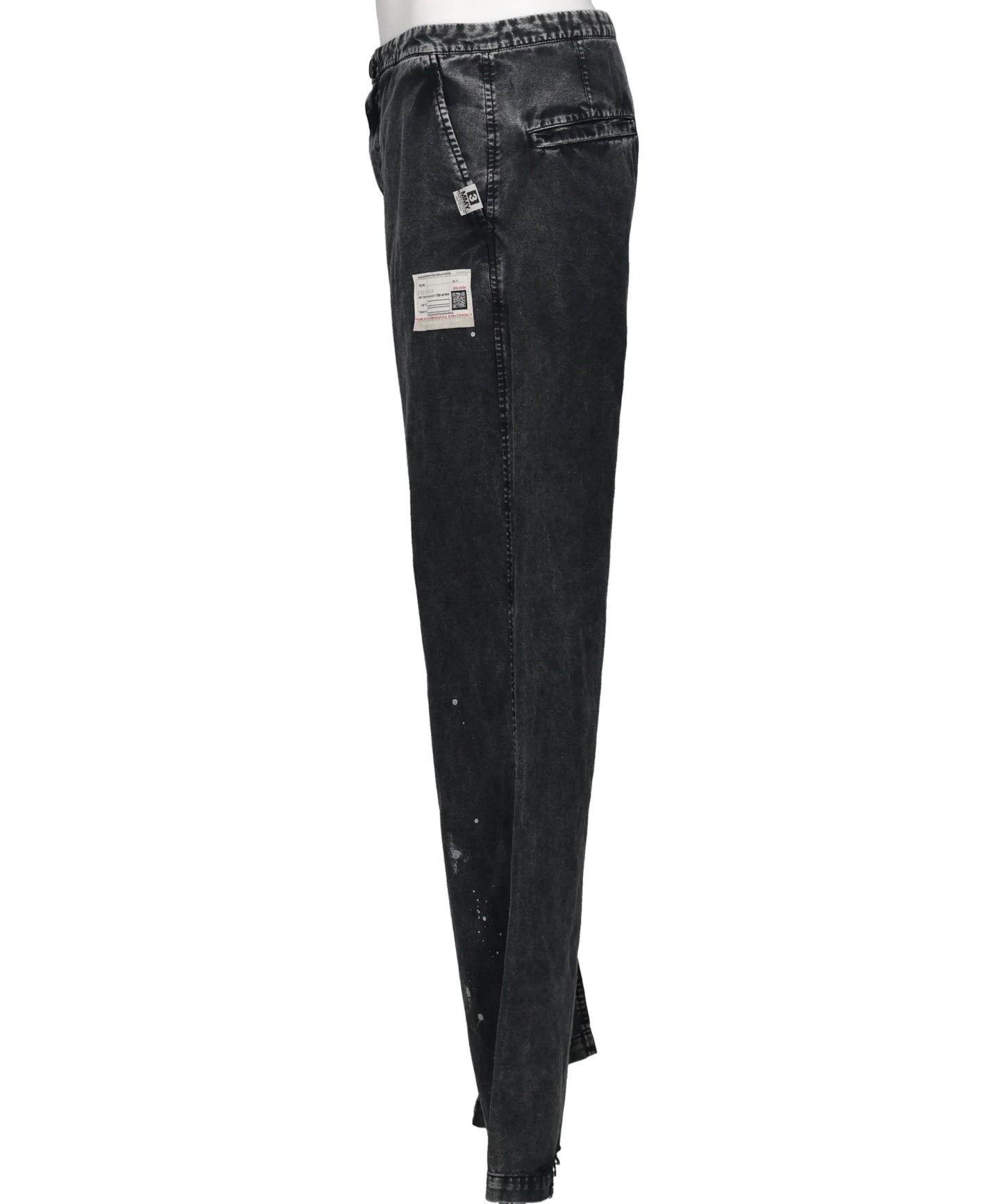 DISTRESSED COTTON LINEN PANTS