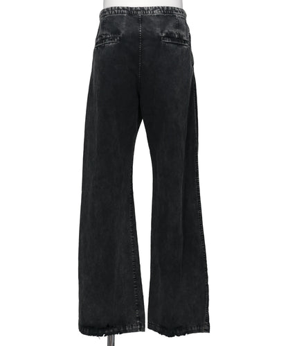 DISTRESSED COTTON LINEN PANTS