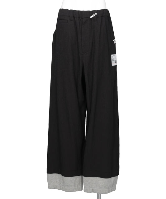 Maison MIHARA YASUHIRO(メゾンミハラヤスヒロ) 2026SS BOTTOM LAYERD TROUSERS J16PT132