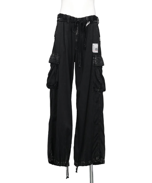 Maison MIHARA YASUHIRO(メゾンミハラヤスヒロ) 2026SS R/CO SATIN CARGO PANTS K16PT381