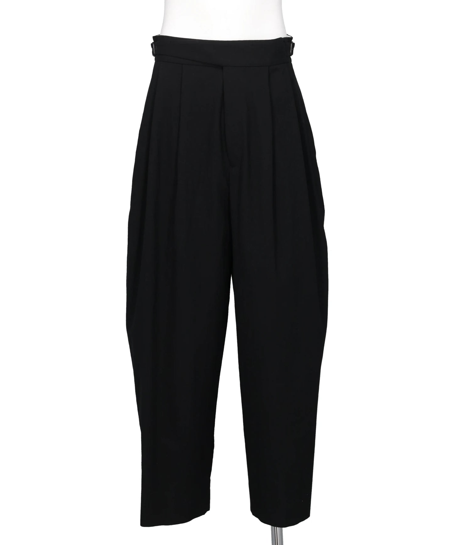 WOOL TROPICAL SIDE STRIPE GURKHA PANTS