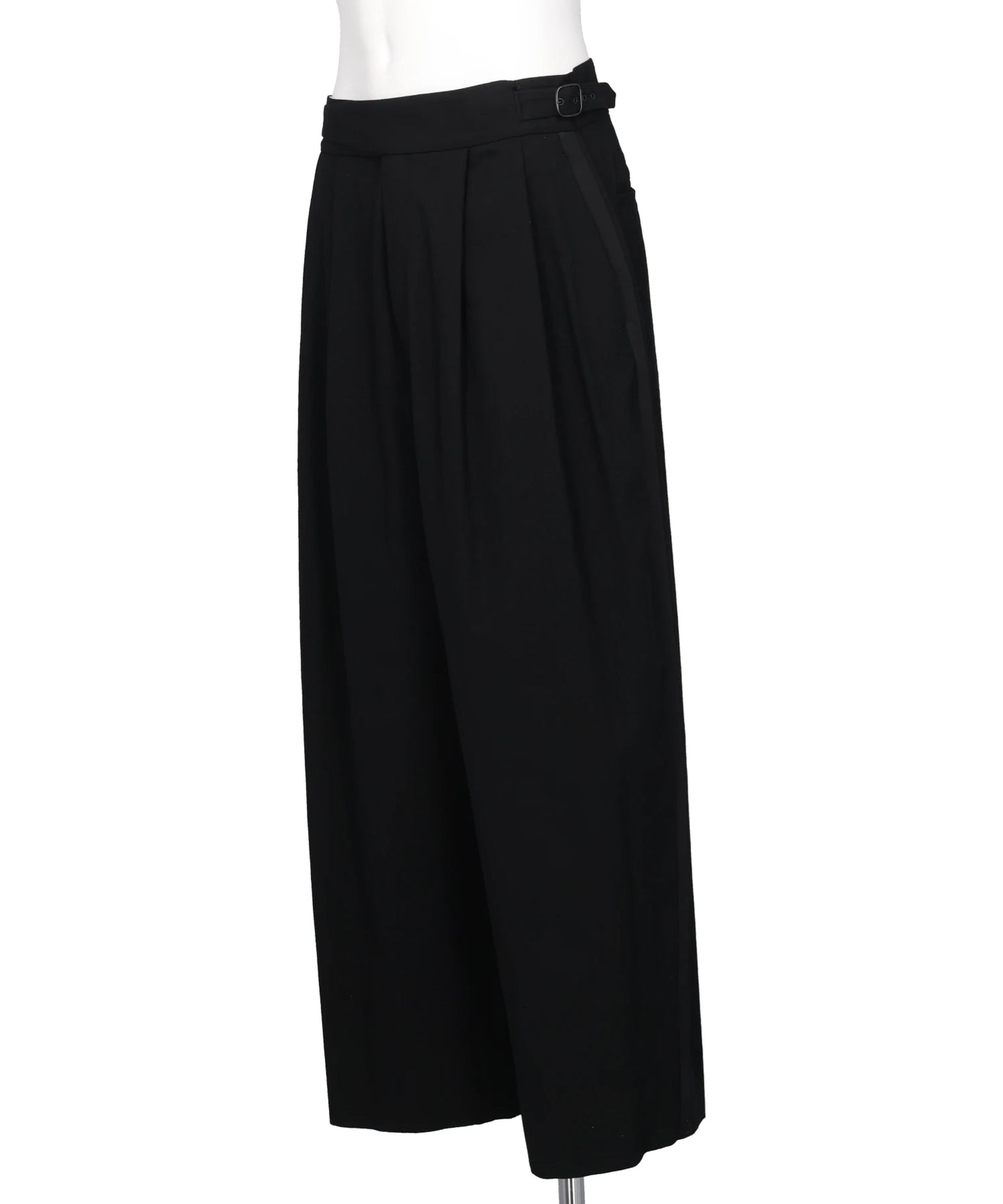 WOOL TROPICAL SIDE STRIPE GURKHA PANTS