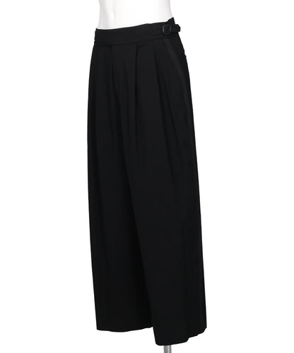WOOL TROPICAL SIDE STRIPE GURKHA PANTS