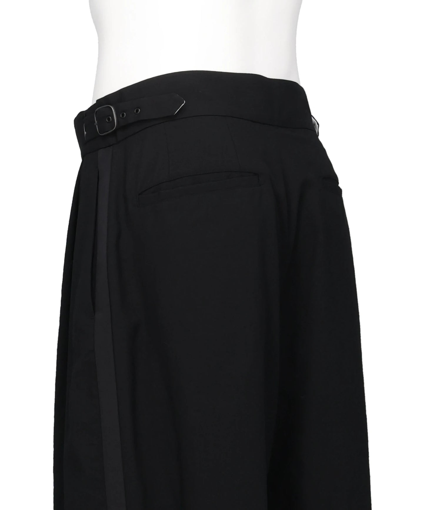 WOOL TROPICAL SIDE STRIPE GURKHA PANTS