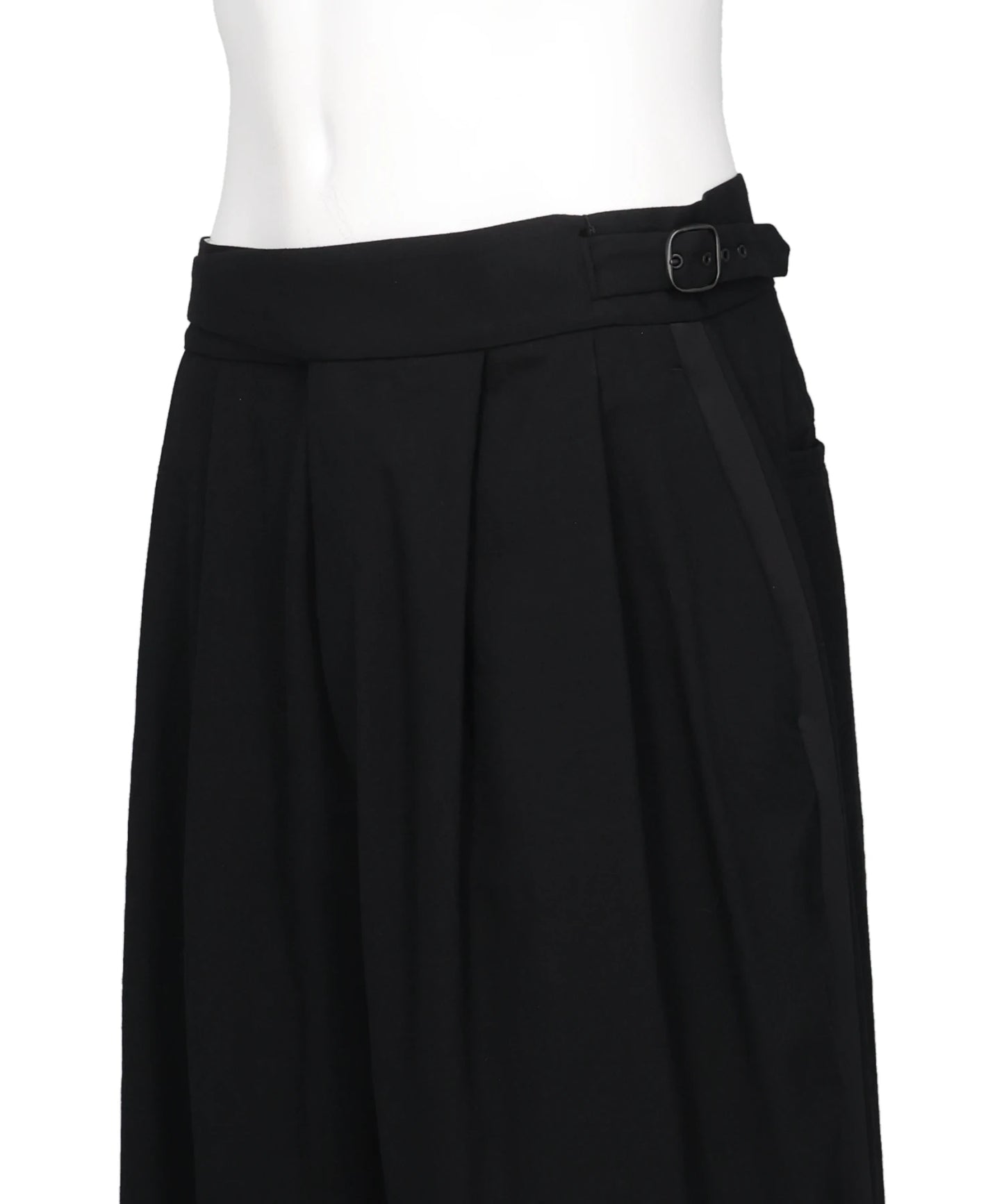 WOOL TROPICAL SIDE STRIPE GURKHA PANTS
