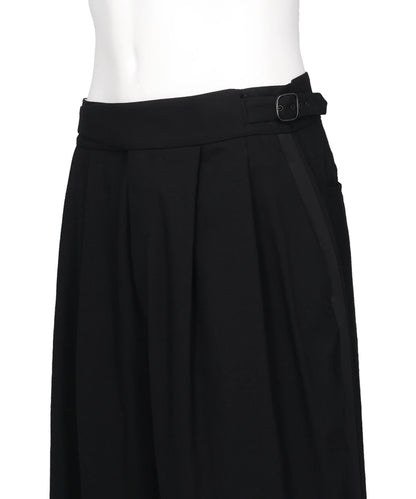 WOOL TROPICAL SIDE STRIPE GURKHA PANTS