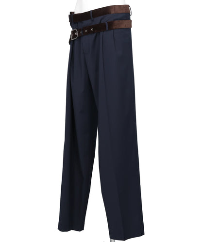WRAPAROONY TROUSER- NAVY BLU