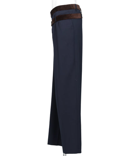 WRAPAROONY TROUSER- NAVY BLU